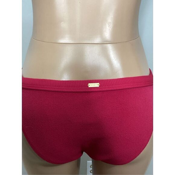 New. ROXY cerise textured bikini set. M- top/L-bottom. Retails $119 - Picture 11 of 13